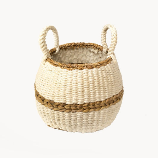 Ula Blanco Basket - BagLunchproduct,corp