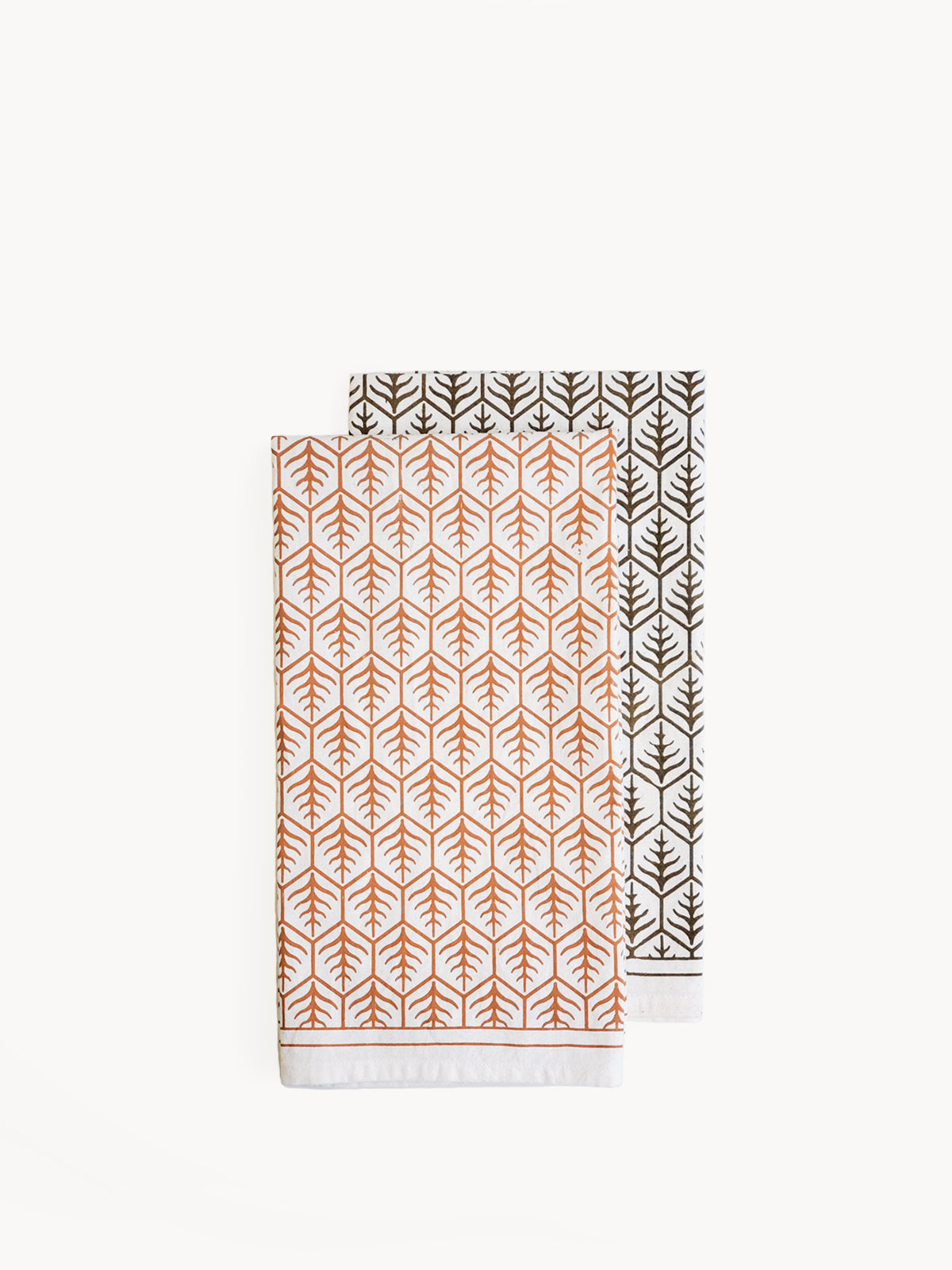 Hand Screen Printed Tea Towel - Set of 2