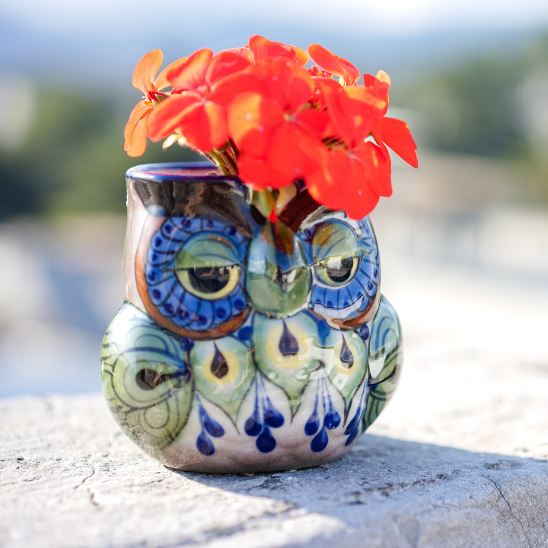 Ceramic Owl Planter