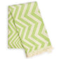 Mersin Chevron Towel / Blanket  - Green - BagLunchproduct,corp