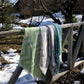 Mersin Chevron Towel / Blanket  - Green - BagLunchproduct,corp