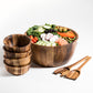 Soro Xtra Large Salad Bowl eith Servers & 4 Individuals - BagLunchproduct,corp