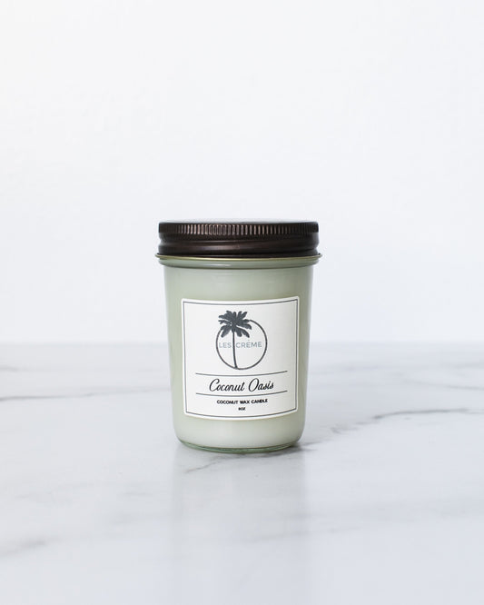 Coconut Oasis Scent Coconut Wax Candle - BagLunchproduct,corp