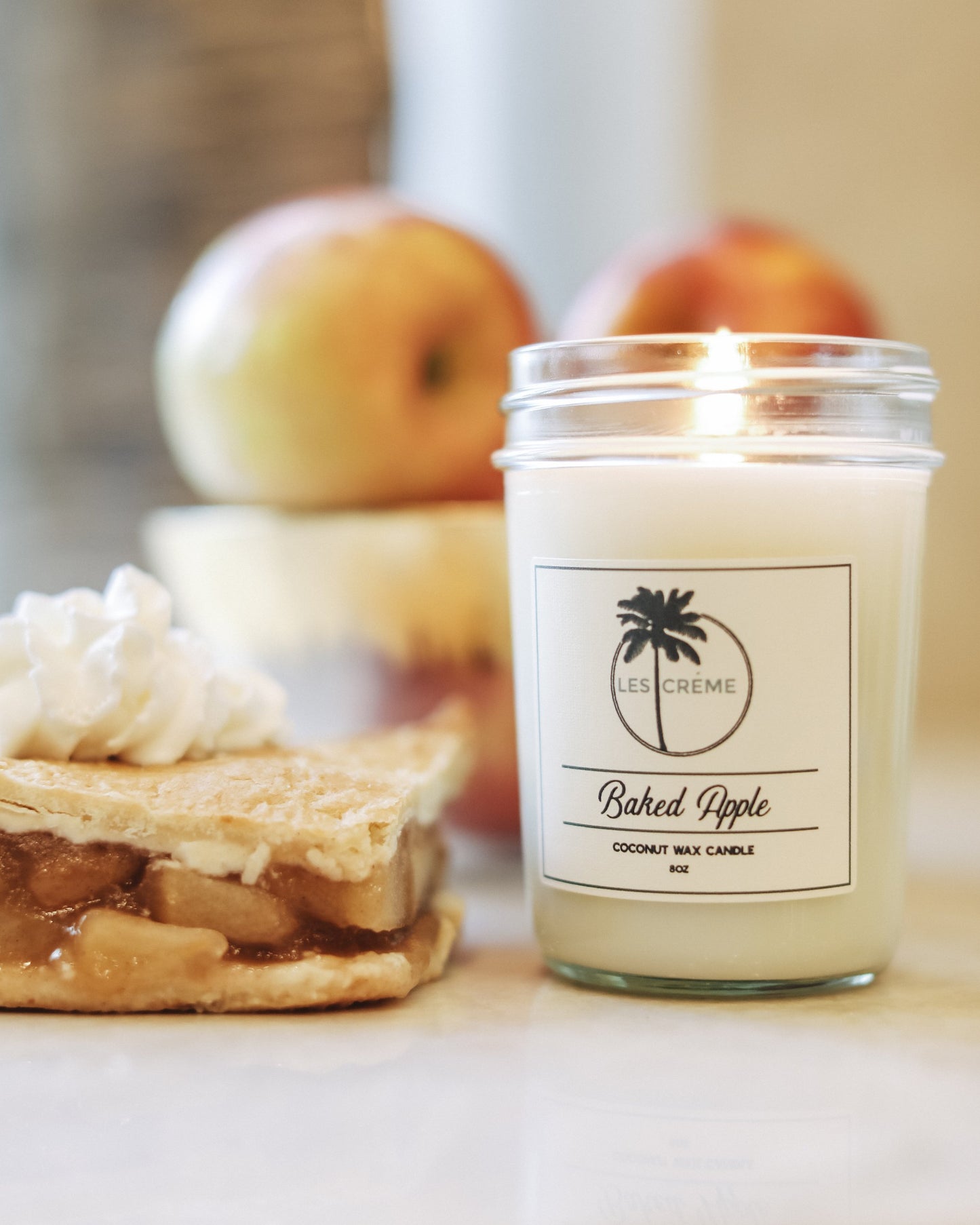 Baked Apple Scent Coconut Wax Candle