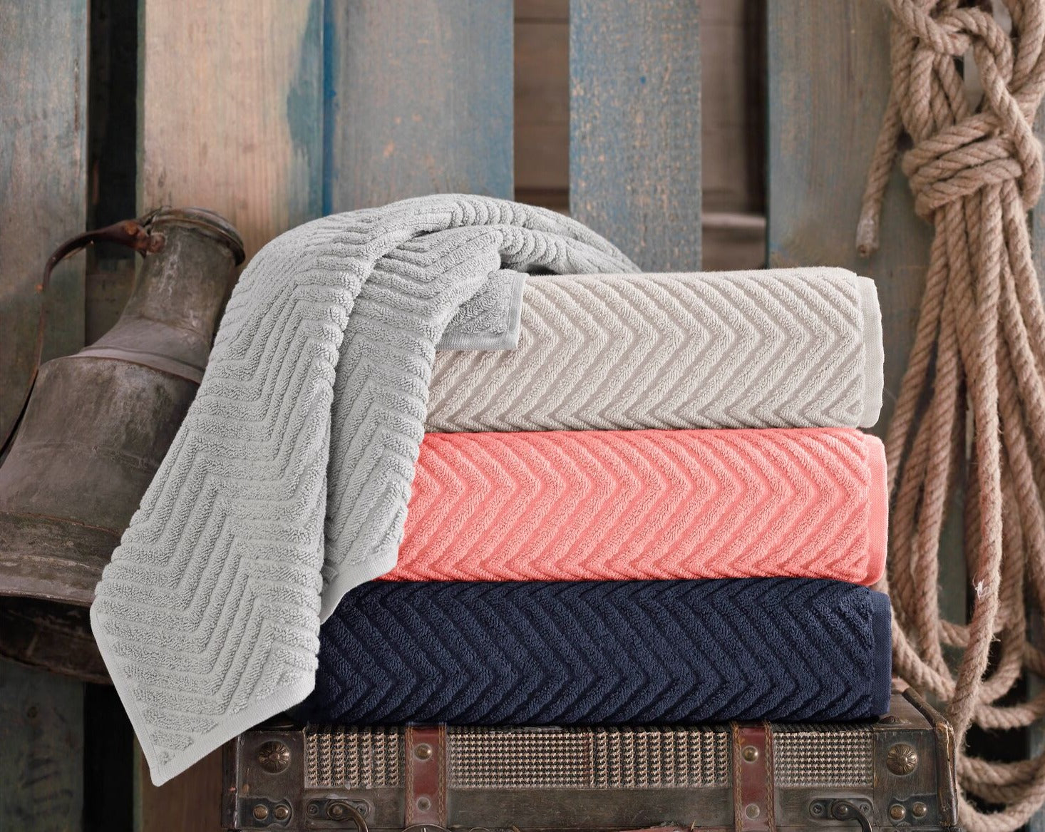 Venice Collection 2 Bath Towels Set - BagLunchproduct,corp